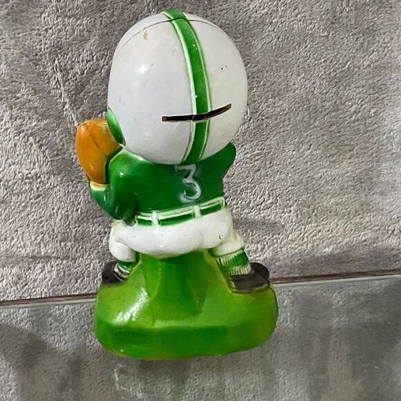 Vintage Plastic Jets Football Player Bank bank man cave * damaged TLC condition. - Picture 3 of 8